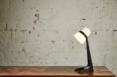 Светильник настольный 40W E14 Механический выключатель Черный с белым ULO-K22 D/E14/A BLACK/WHITE