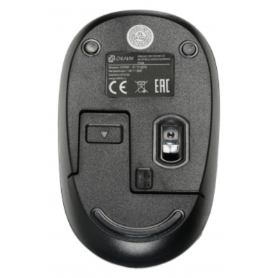 Мышь Оклик 505MW черный оптическая (1000dpi) беспроводная USB для ноутбука (3but)