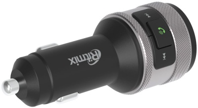 Автомобильный FM-модулятор Ritmix FMT-A707 черный MicroSD BT USB (80000131)