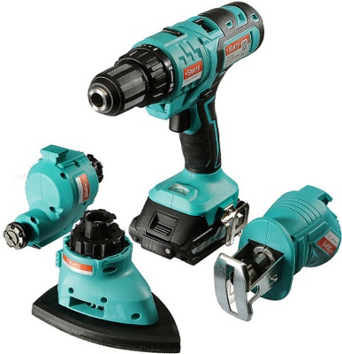 Sturm! CMT1802 Мультитул аккум Sturm! 18В,1BatterySystem, дрель,саб пила,реноватор, шлифмаш,2 акк,кейс [CMT1802]