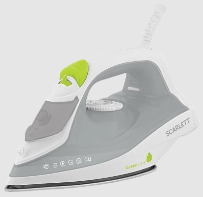 Утюг GREEN LINE SC-SI30K60 WHITE SCARLETT
