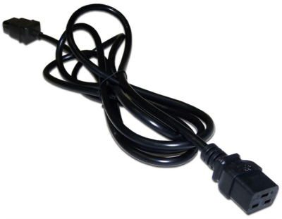 Шнур питания C19-C14, 220В, 10А, черный, 2 метра (LAN-PP19/14-2.0-BK)