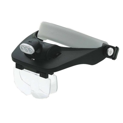 Лупа 81001-3Led (лупа налобная с подсветкой)