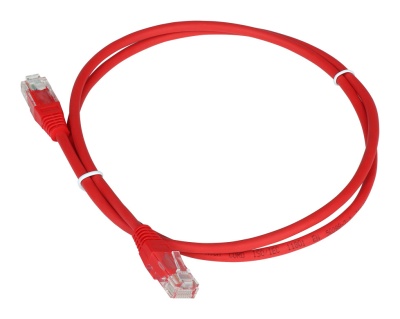 Патч-корд Lanmaster UTP TWT-45-45-2.0-RD вилка RJ-45-вилка RJ-45 кат.5е 2м красный ПВХ (уп.:1шт)