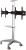 Подставка для телевизора Arm Media PT-STAND-15 серебристый 26"-55" макс.120кг напольный наклон Подставка для телевизора Arm Media PT-STAND-15 серебристый 26"-55" макс.120кг напольный наклон