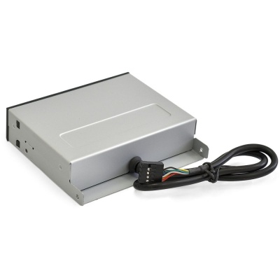 Exegate EX283581RUS Картридер USB2.0 ExeGate <CR-415> 3.5", мультиформатный: CF/SD/MMC/MS/MS Duo/MS pro/T flash, черный, металл