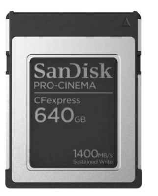 Флеш карта CFexpress Type B 640GB SanDisk CFexpress™ PRO-CINEMA Type B 1400/1500 Mb/s
