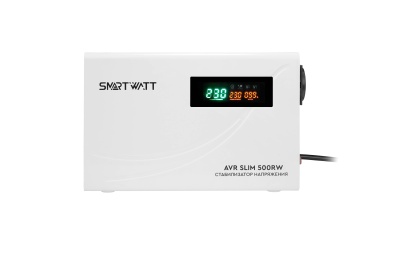 Стабилизатор напряжения Smartwatt SLIM 500RW 500ВА белый