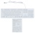 Клавиатура Оклик 550ML белый USB slim Multimedia LED Клавиатура Оклик 550ML белый USB slim Multimedia LED