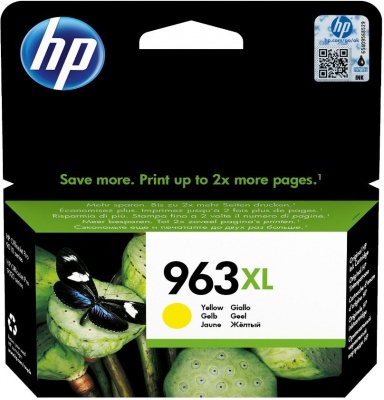Картридж струйный HP 963 3JA29AE желтый (1600стр.) для HP OfficeJet Pro 901x/902x/HP
