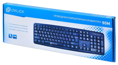 Клавиатура Оклик 90M черный USB