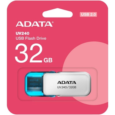 Флеш накопитель 32GB A-DATA UV240, USB 2.0, Белый