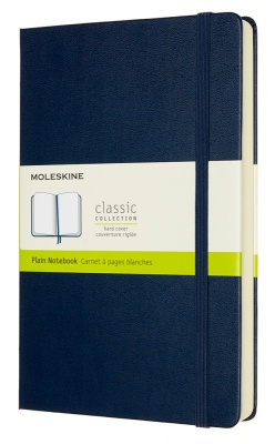 Блокнот Moleskine CLASSIC EXPENDED QP062EXPB20 130х210мм 400стр. нелинованный твердая обложка синий сапфир