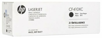Картридж лазерный HP 410X CF410XC черный (6500стр.) для HP LJ Pro M452/M477 (техн.упак)