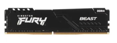 Модуль памяти Kingston 8GB 3600МГц DDR4 CL17 DIMM FURY Beast Black