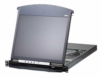 Квм переключатель ATEN 1L/1R 16p C5 D.Rail LCD KVM over IP SW (KL1116VN-AXA-RG)