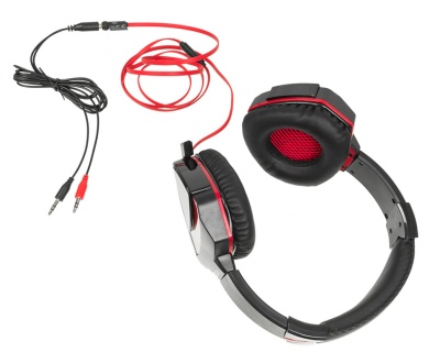 Наушники с микрофоном A4Tech Bloody G500 черный/красный мониторные оголовье (A4TECH G500)