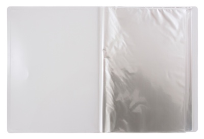 Папка с 40 прозр.вклад. Бюрократ Black&White BWBPV40BLCK A4 пластик 0.8мм черный/белый