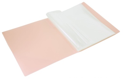 Папка с 20 прозр.вклад. Бюрократ Gems GEM20CREAM A4 пластик 0.7мм торц.карм с бум. встав кремовый жемчуг