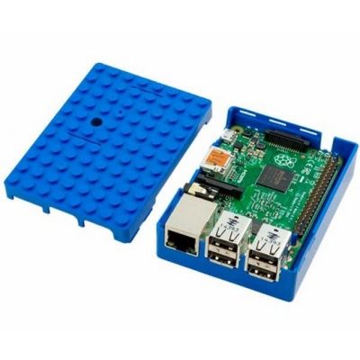 RA184   Корпус ACD Blue ABS Plastic Building Block case for Raspberry Pi 3 B (CBPIBLOX-BLU) (494354)