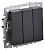 Выключатель IEK Brite ВС10-3-0-БрЧ скрыт. 3кл. черный (упак.:1шт) (BR-V30-0-10-K02)