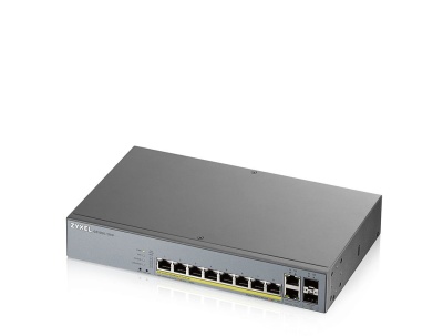 Коммутатор Zyxel NebulaFlex Pro GS1350-12HP-EU0101F 10G 2SFP 8PoE+ 130W управляемый