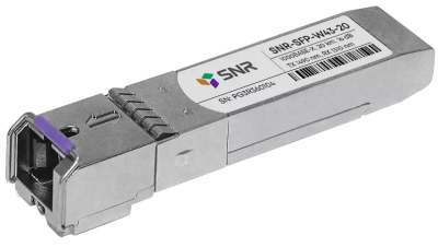 Модуль SFP WDM, дальность до 20км (12dB), 1490/1310nm (SNR-SFP-W43-20)