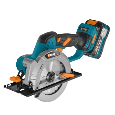 Пила циркулярная аккумуляторная Bort BHK-18Li-125 (2*3,0 Ач + ЗУ)