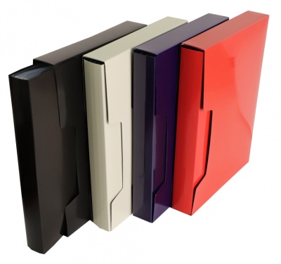 Папка с 100 прозр.вклад. Бюрократ DeLuxe DLVBOX100BLCK A4 пластик 0.7мм черный в коробе