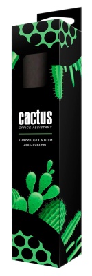 Коврик для мыши Cactus CS-MP-DWM Средний черный 300x250x3мм