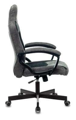 Кресло игровое Бюрократ VIKING 6 KNIGHT Fabric черный с подголов. крестовина металл