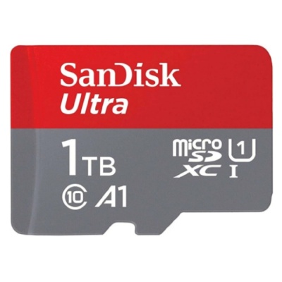 Флеш карта microSD 1TB SanDisk microSDXC Class 10 Ultra (SD адаптер) UHS-I A1 140MB/s