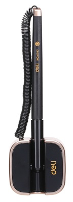 Ручка гелевая Deli E6797BLACK на подставке 0.7мм черный черные чернила