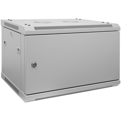 Шкаф телекоммуникационный настенный 9U, 600х450х500 (ШхГхВ), дверь металлическая