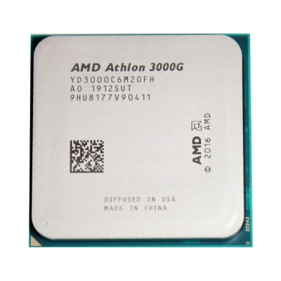 Процессор AMD Athlon 3000G AM4 (YD3000C6M2OFH) (3.5GHz/100MHz/Radeon Vega 3) OEM