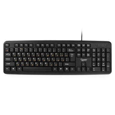 Клавиатура Gembird KB-8320U-BL, черный, USB, 104 клавиши