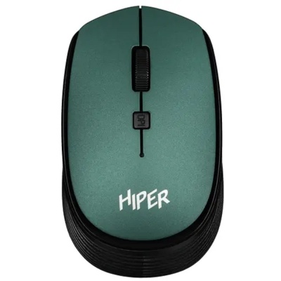 Мышь HIPER беспроводная HOMW-084 {1600dpi, зеленый, USB, 4кнп}