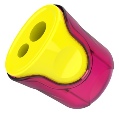 Точилка для карандашей ручная Deli ER01100 U-touch 2 отверстия пластик ассорти дисплей