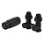 Комплект узла нижнего подкл SCHLOSSER прямой STANDARD 3/4" (Ral 9005) с термогол. М30х1,5, ниппеля 1/2"Х3/4"
