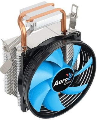 Устройство охлаждения(кулер) Aerocool Verkho 1-3P Soc-FM2+/AM2+/AM3+/AM4/1150/1151/1155 3-pin 28dB Al+Cu 100W 280gr Ret