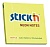 Блок самоклеящийся бумажный Stick`n 21133 76x76мм 100лист. 70г/м2 неон желтый