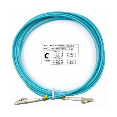 Cabeus FOP-50-LC-LC-3m Шнур оптический duplex LC-LC 50/125 mm OM3 3м LSZH (FOP-50-LC-LC-3m)