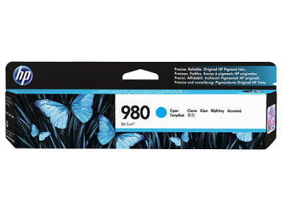 Картридж Cartridge HP 980 для OJ Ent X555/X585, голубой (6600стр.) (D8J07A)