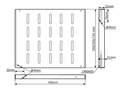 Полка стационарная Lanmaster TWT-RACK2-S4-6/80 1U нагр.:80кг. 19" 350мм серый (упак.:1шт)