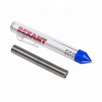 REXANT (09-3103) Припой с канифолью   20 гр.d=1.0 мм (Sn60 Pb40 Flux 2.2%)