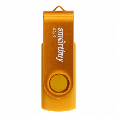 Smartbuy USB Drive 4GB Twist Yellow (SB004GB2TWY)