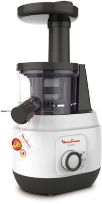 Соковыжималка шнековая Moulinex ZU150110 150Вт белый/черный