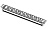 Блок розеток Rem-10 без шнура с инд., 9 Schuko, вход IEC 60320 C14, 10A, алюм., 19" (R-10-9S-I-440-Z)