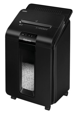 Шредер Fellowes AutoMax 100M с автоподачей (секр.P-4)/перекрестный/100лист./23лтр./скрепки/скобы/пл.карты