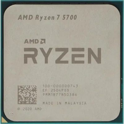 Процессор CPU AMD Ryzen 7 5700 TRAY <100-000000743> (AM4, 3.7GHz up to 4.6GHz/8x512Kb+16Mb, 8C/16T, 7nm, 65W, unlocked)